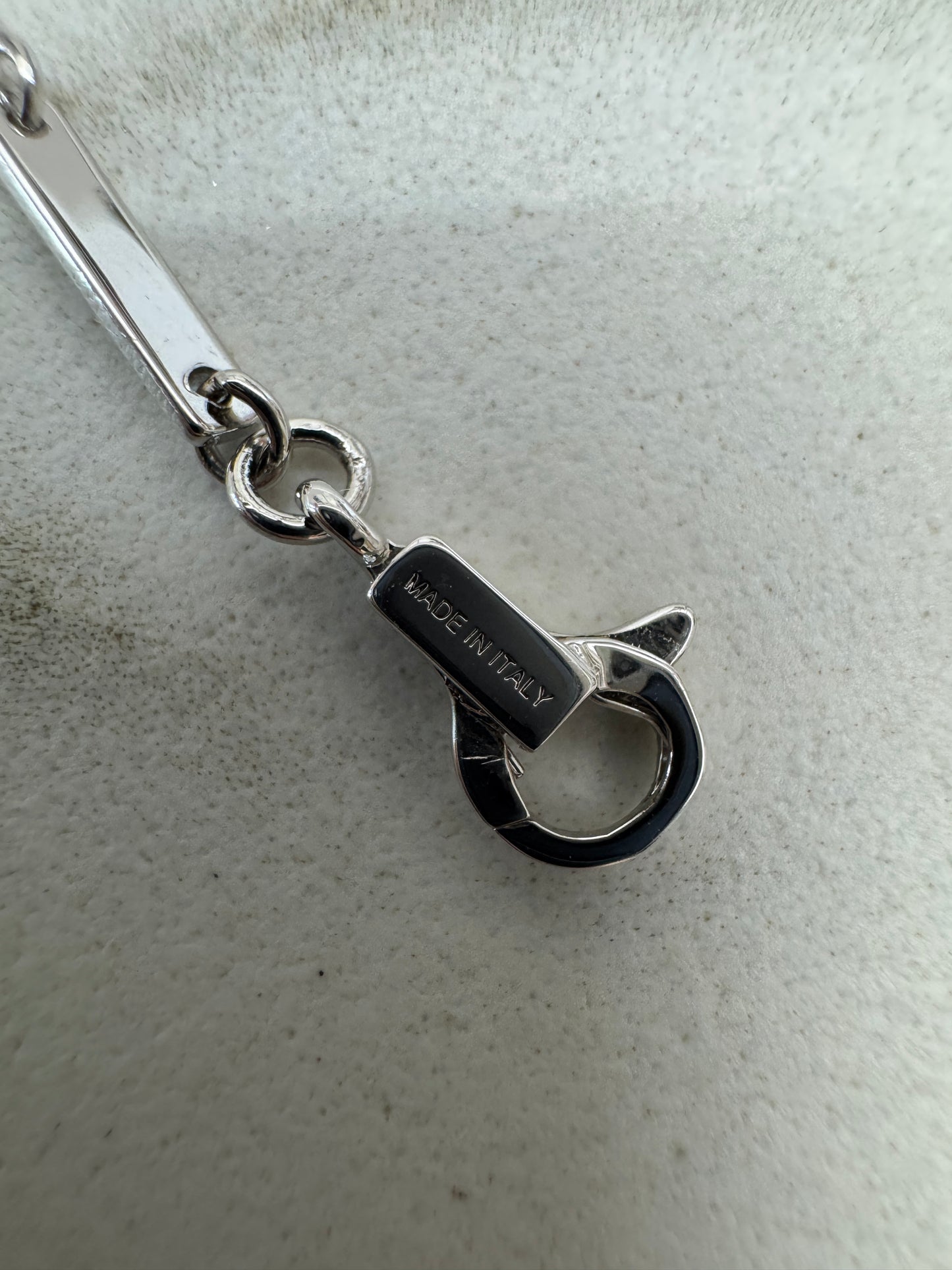 CELINE 凱旋門五花Logo手鏈 銀色