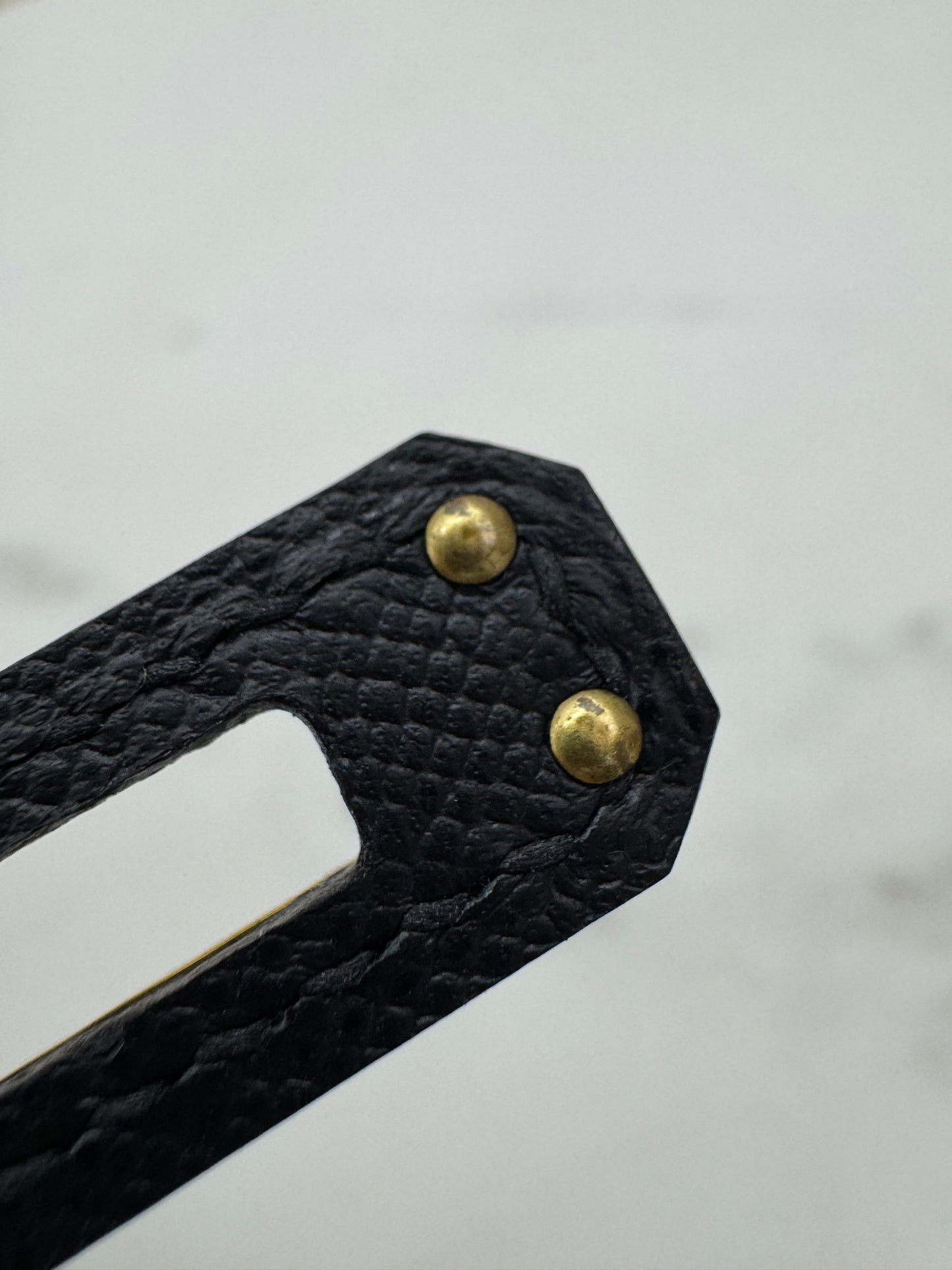 HERMES Birkin 25 黑色 Madame 拉絲金扣 89 Noir Sellier