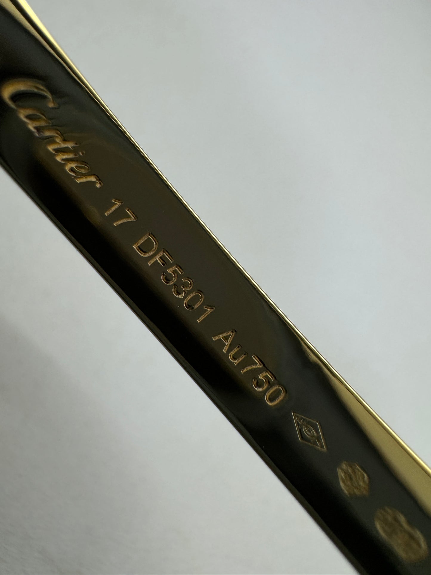 CARTIER Love Bracelet Brushed Gold Color