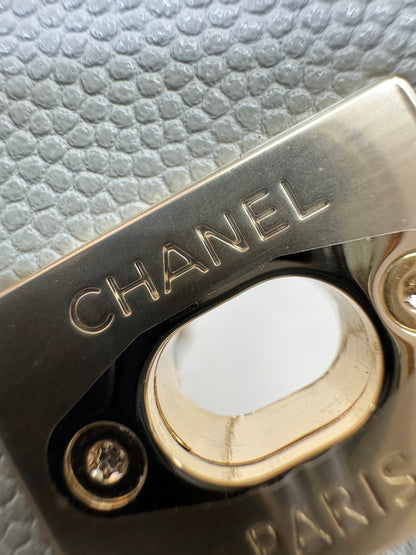 CHANEL 超Mini Coco Handle 24K 灰藍色