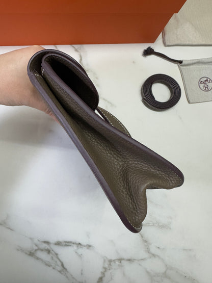 HERMES Halzan 25 大象灰金扣