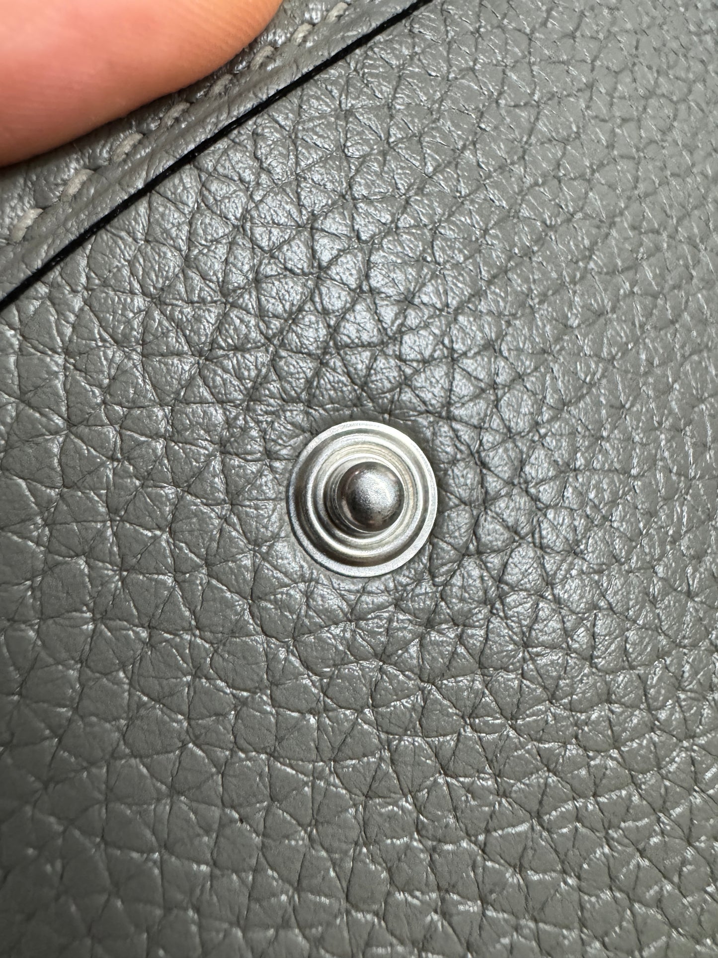 HERMES Mini Evelyn 積雨雲灰 0L Gris Meyer TC 銀扣PHW