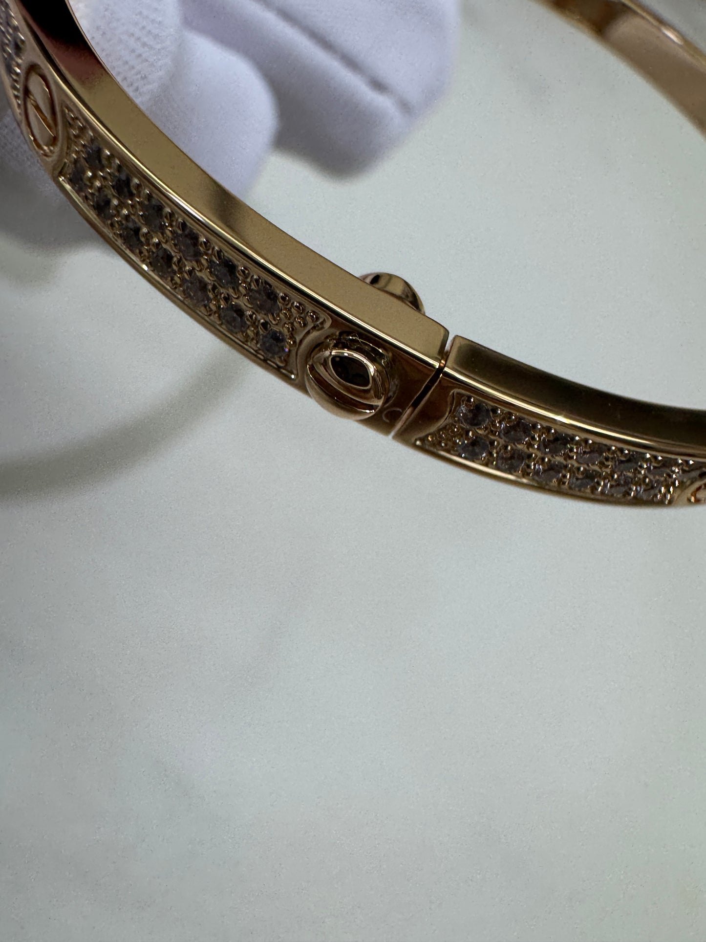 CARTIER Love Bracelet 窄版滿天星 玫瑰金