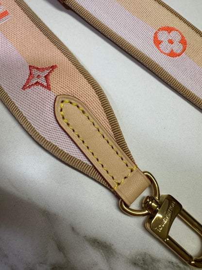 LV Speedy 20 粉橙色肩帶