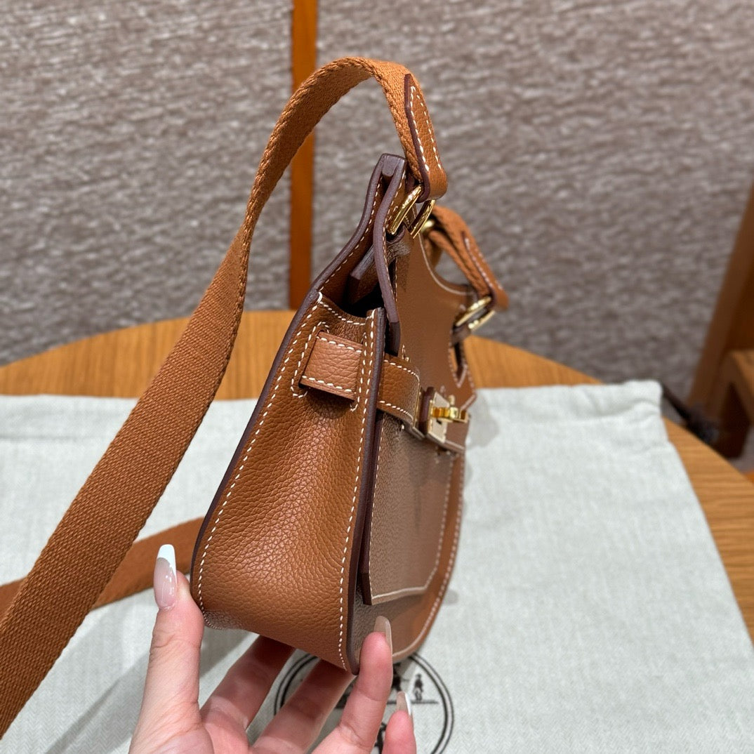 HERMES Mini Jypsiere 金棕金扣 Gold