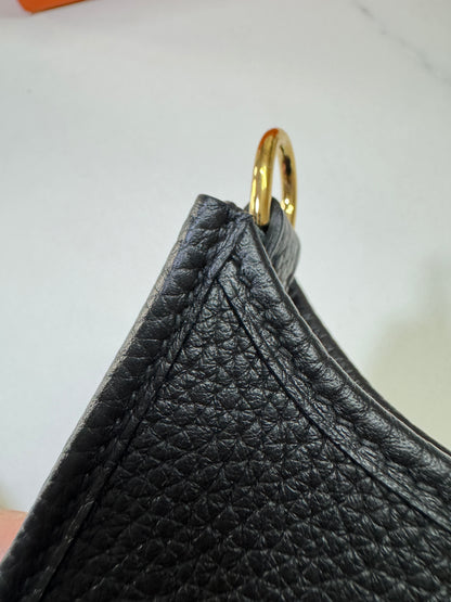 HERMES Mini Evelyn Noir GHW