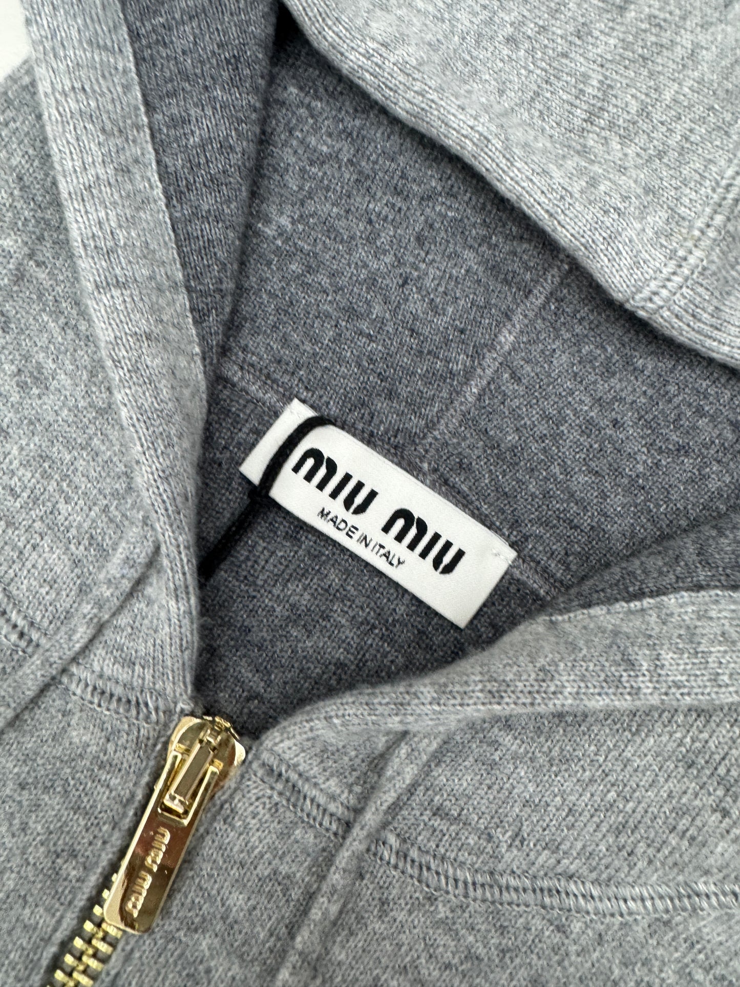 MIU MIU 羊毛羊絨外套 灰色