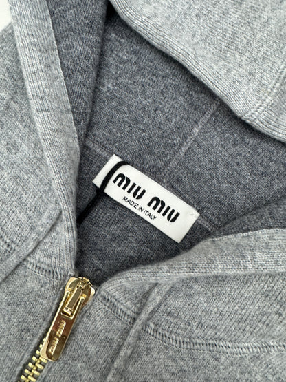 MIU MIU 羊毛羊絨外套 灰色