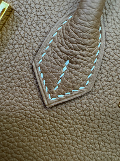 HERMES Birkin 25 金棕色金扣 Togo Gold GHW
