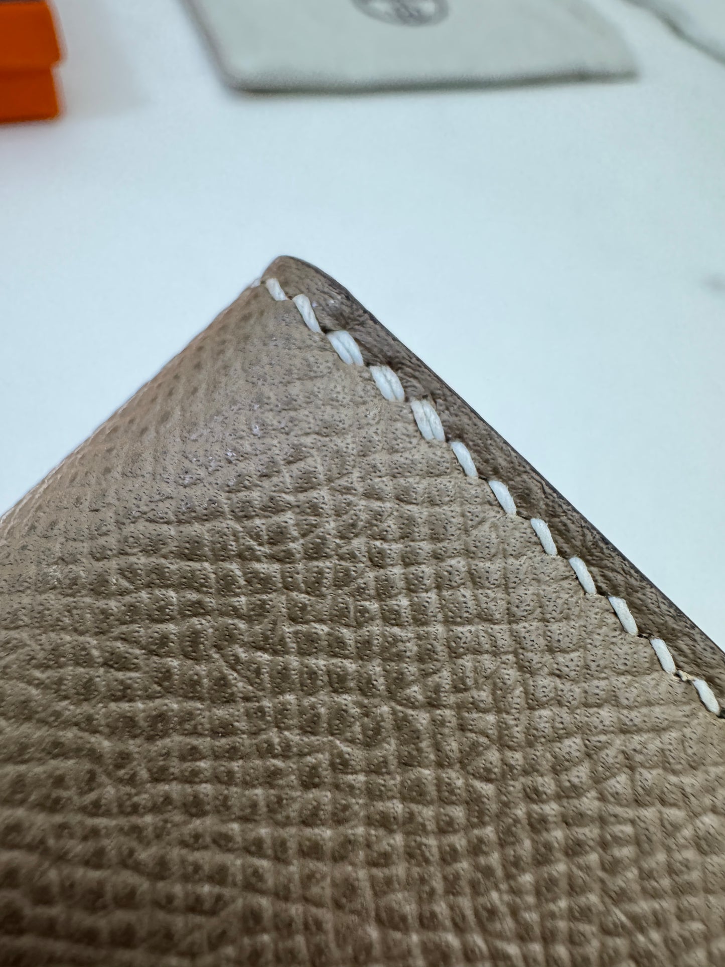 HERMES Bearn Mini Wallet 帶散紙位 大象灰金扣 Etoupe GHW
