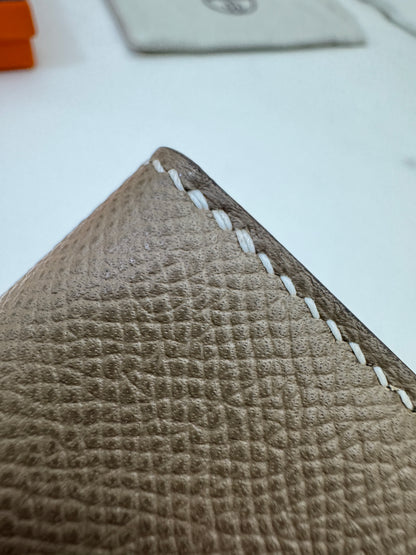HERMES Bearn Mini Wallet 帶散紙位 大象灰金扣 Etoupe GHW