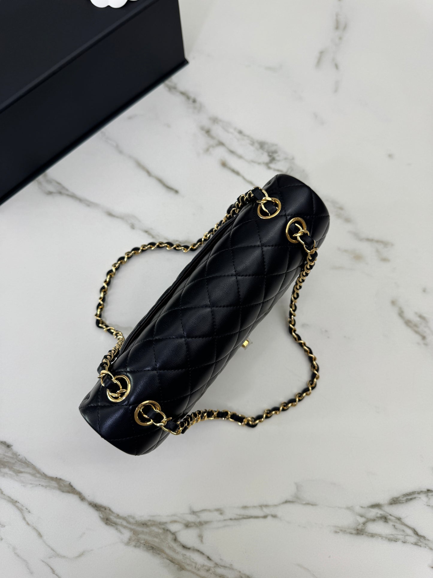 CHANEL CF25 Medium 黑金羊