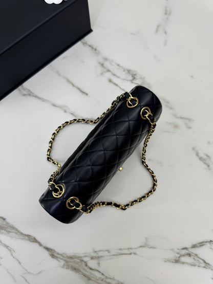 CHANEL CF25 Medium 黑金羊