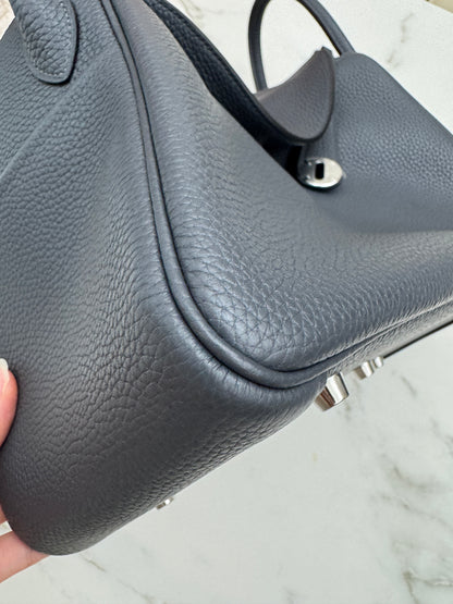 HERMES Lindy 30 石墨灰銀扣 TC 88 Graphite PHW