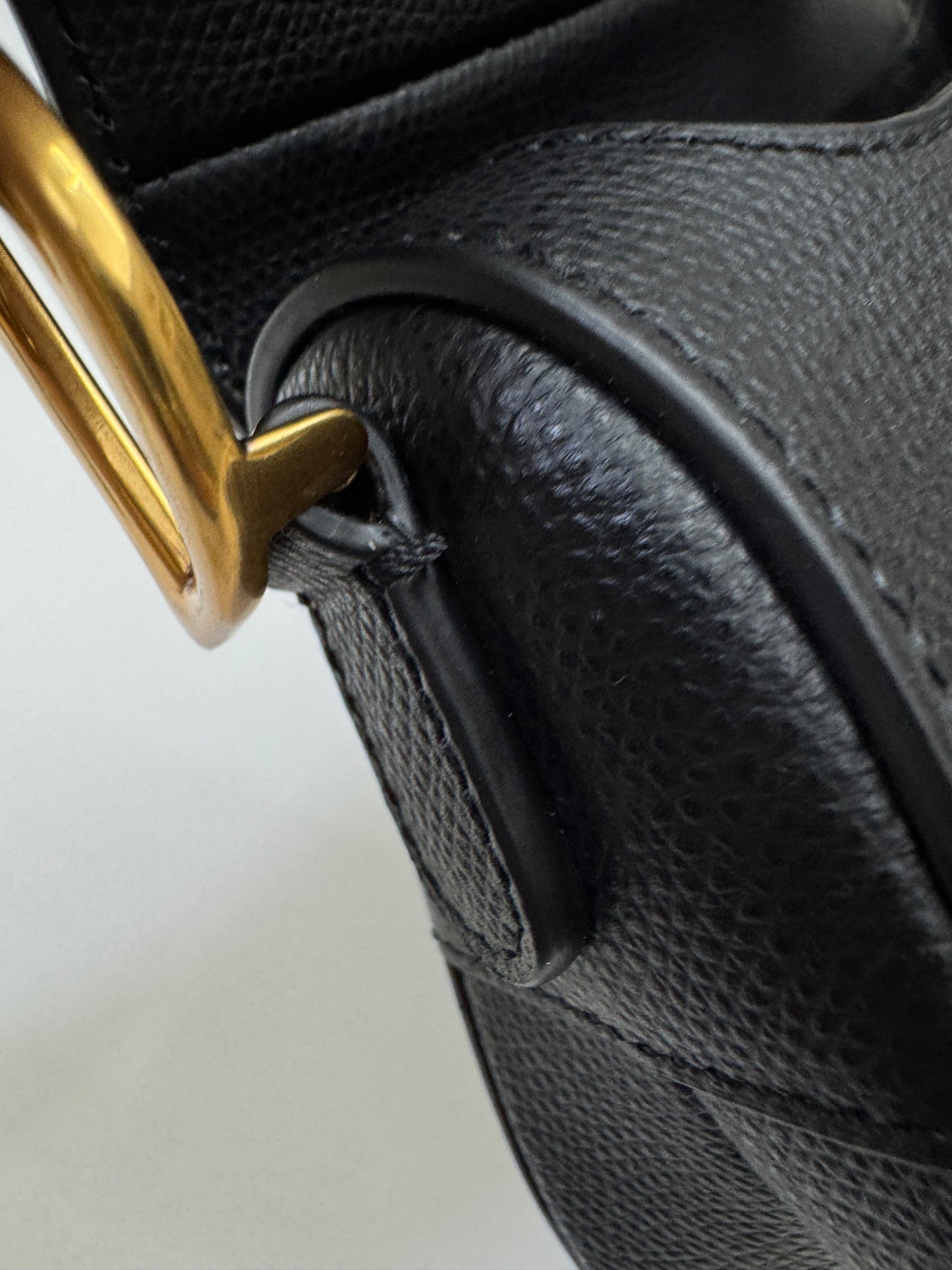 DIOR Saddle Small 黑色掌紋皮 Black Calfskin