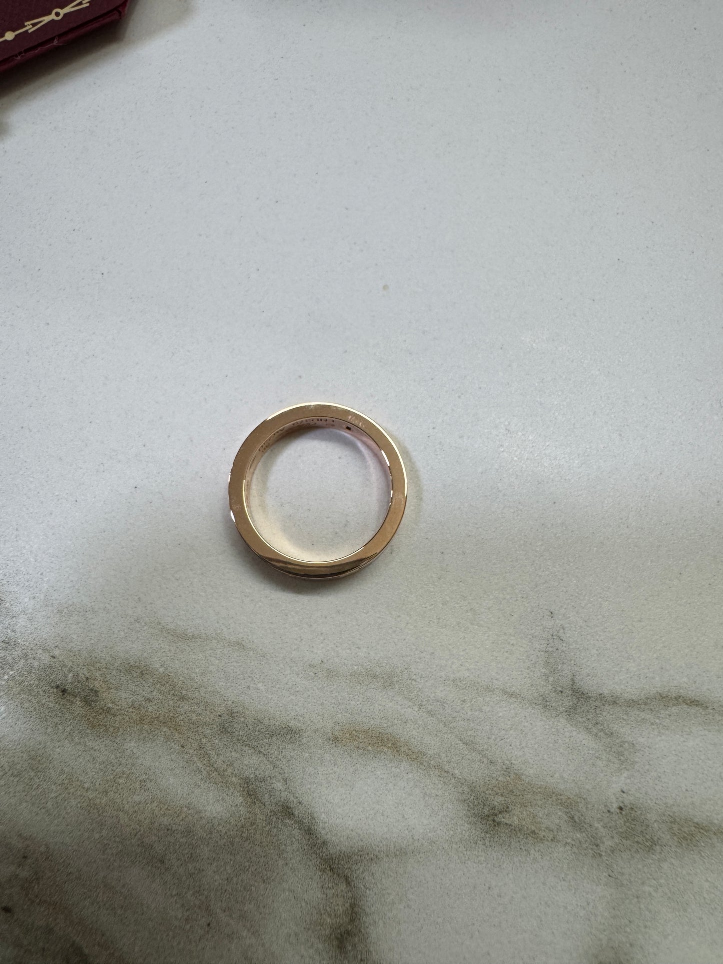 CARTIER Love 玫瑰金 單鑽戒指