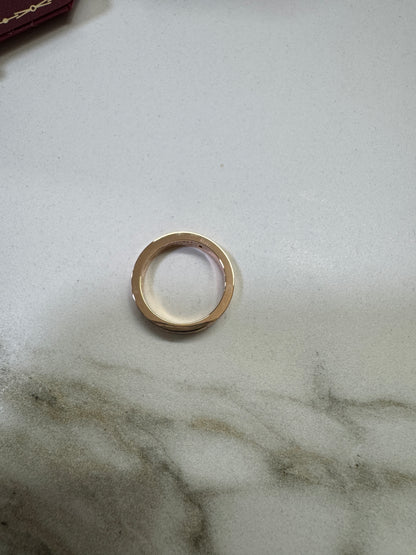 CARTIER Love 玫瑰金 單鑽戒指