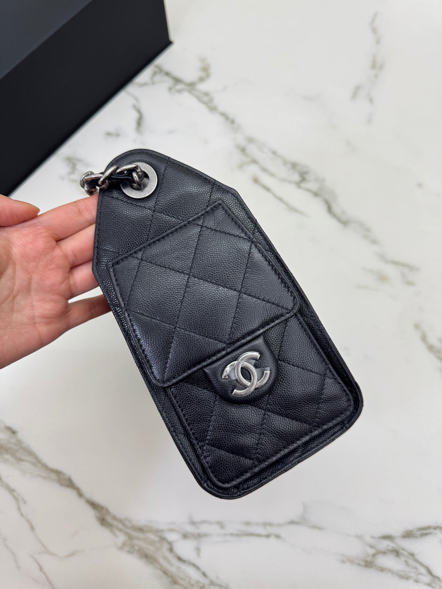 CHANEL Mini 25Bag 黑銀