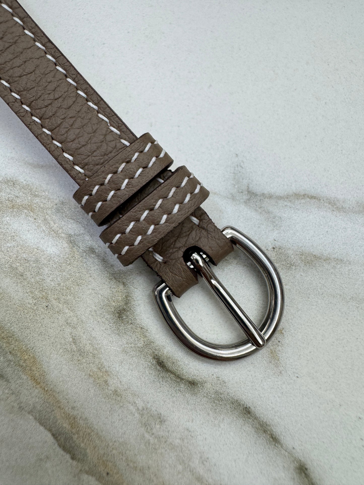 HERMES Kelly Danse 大象灰銀扣 Etoupe PHW