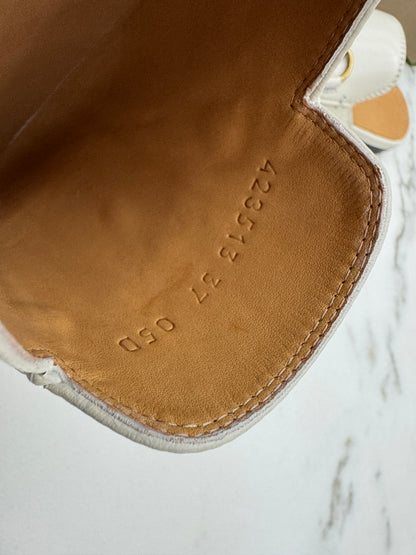 GUCCI 奶白色半拖
