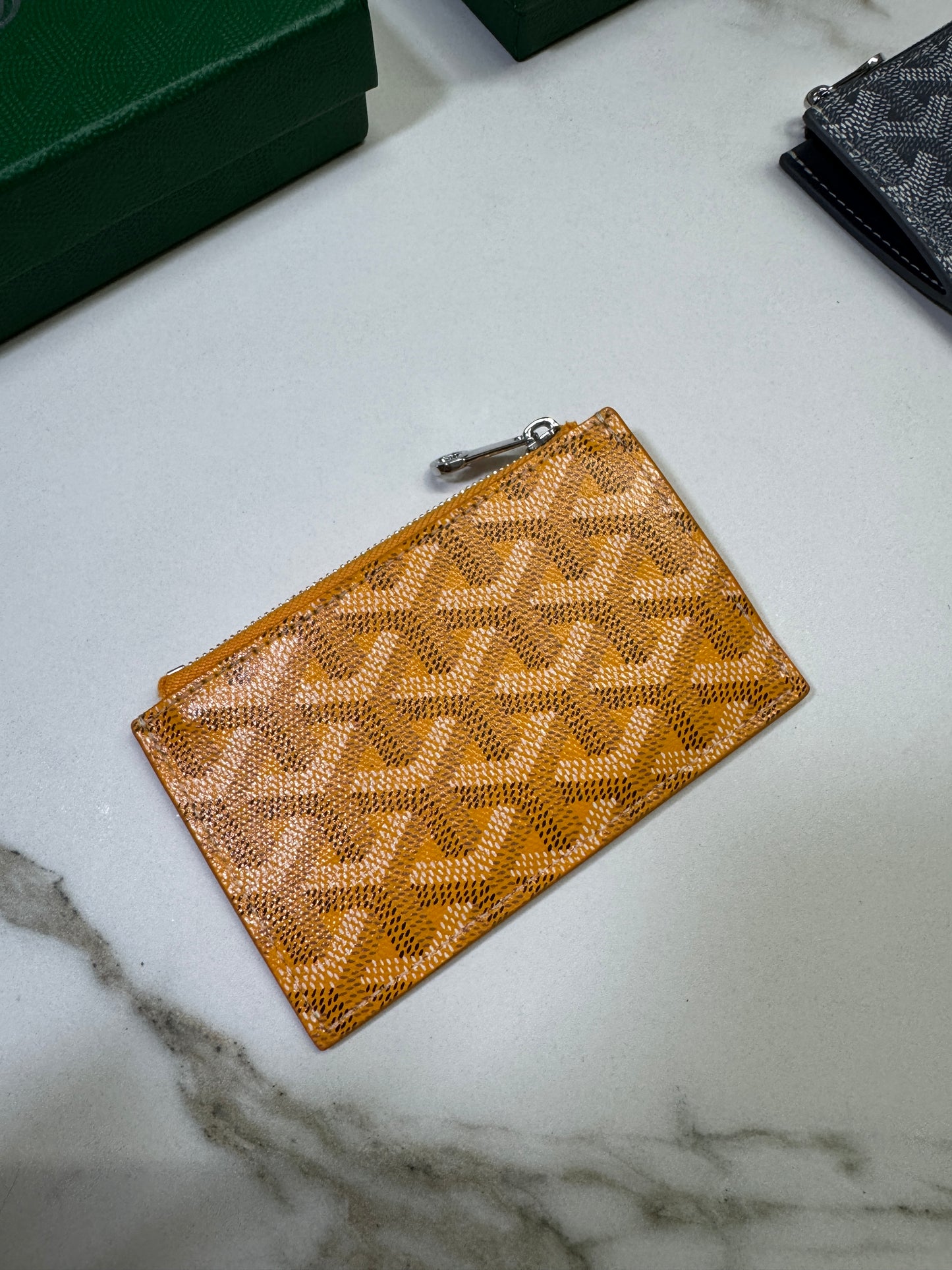 GOYARD Bourbon Zipped Cardholder 黃色
