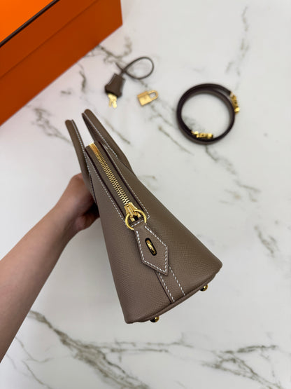 HERMES Bolide 25 大象灰金扣 Epsom Etoupe GHW