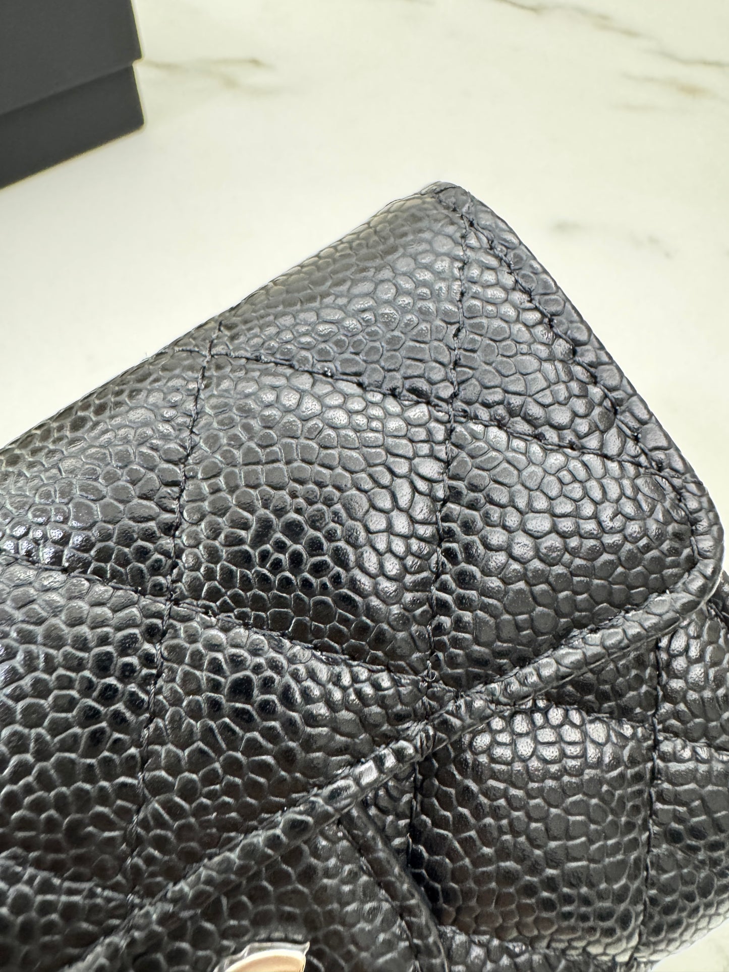 CHANEL CF Cardholder 黑銀牛