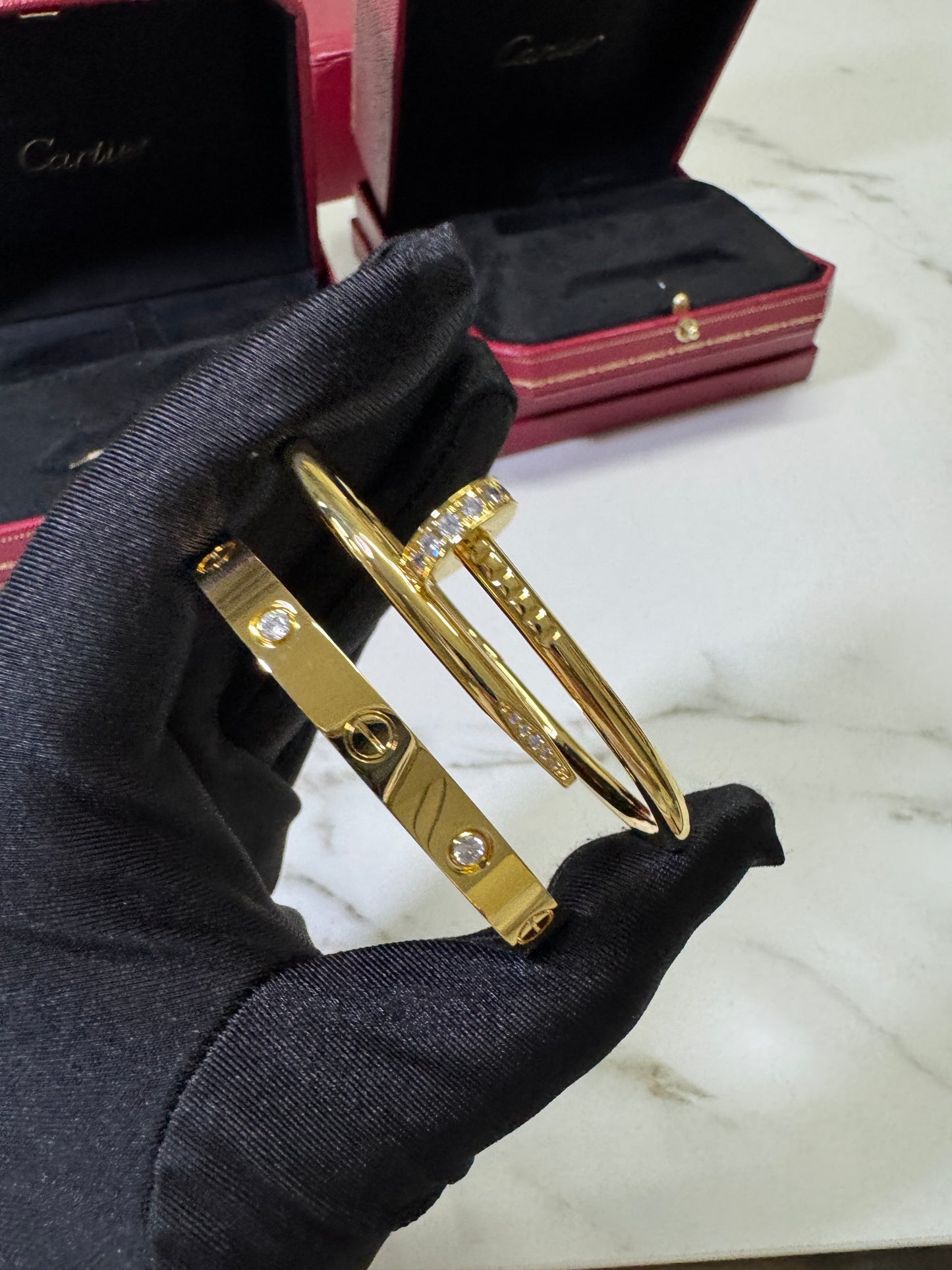 CARTIER Juste un Clou 釘子手鐲 金色粗版