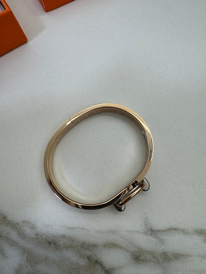 HERMES Mini Clic Chaine d’Ancre Bracelet 粉紅色玫瑰金手鐲