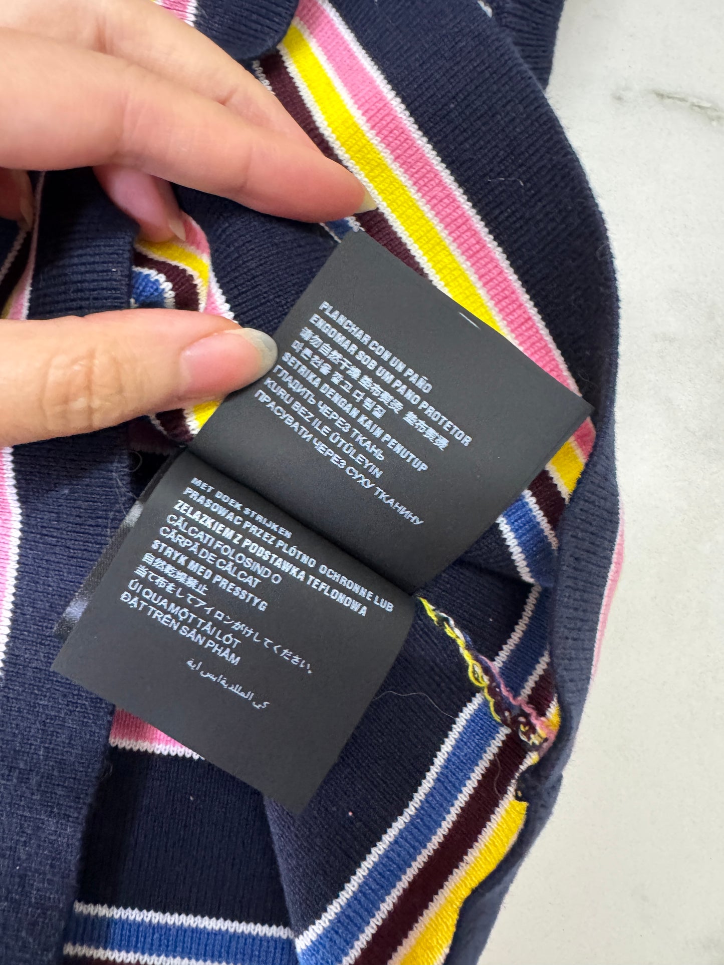 PRADA 彩色條紋針織背心