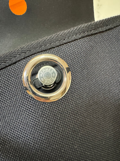 HERMES Mini Herbag 黑銀