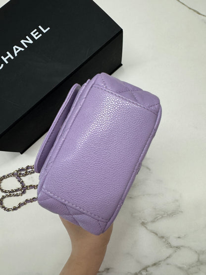 CHANEL 小書包 香芋紫 牛皮 Backpack