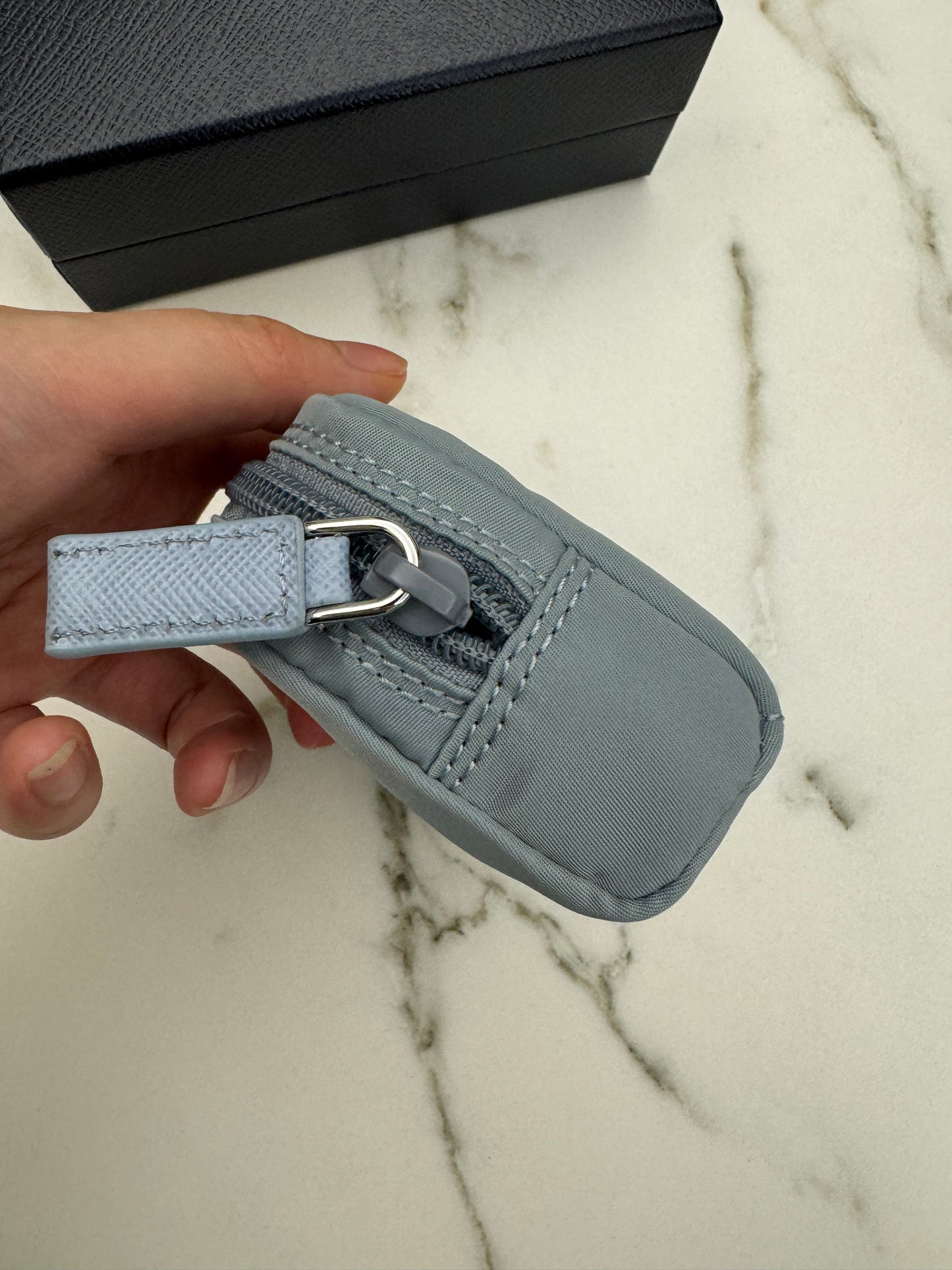 PRADA Re-nylon Necessaire 粉藍色 代工廠原單渠道貨