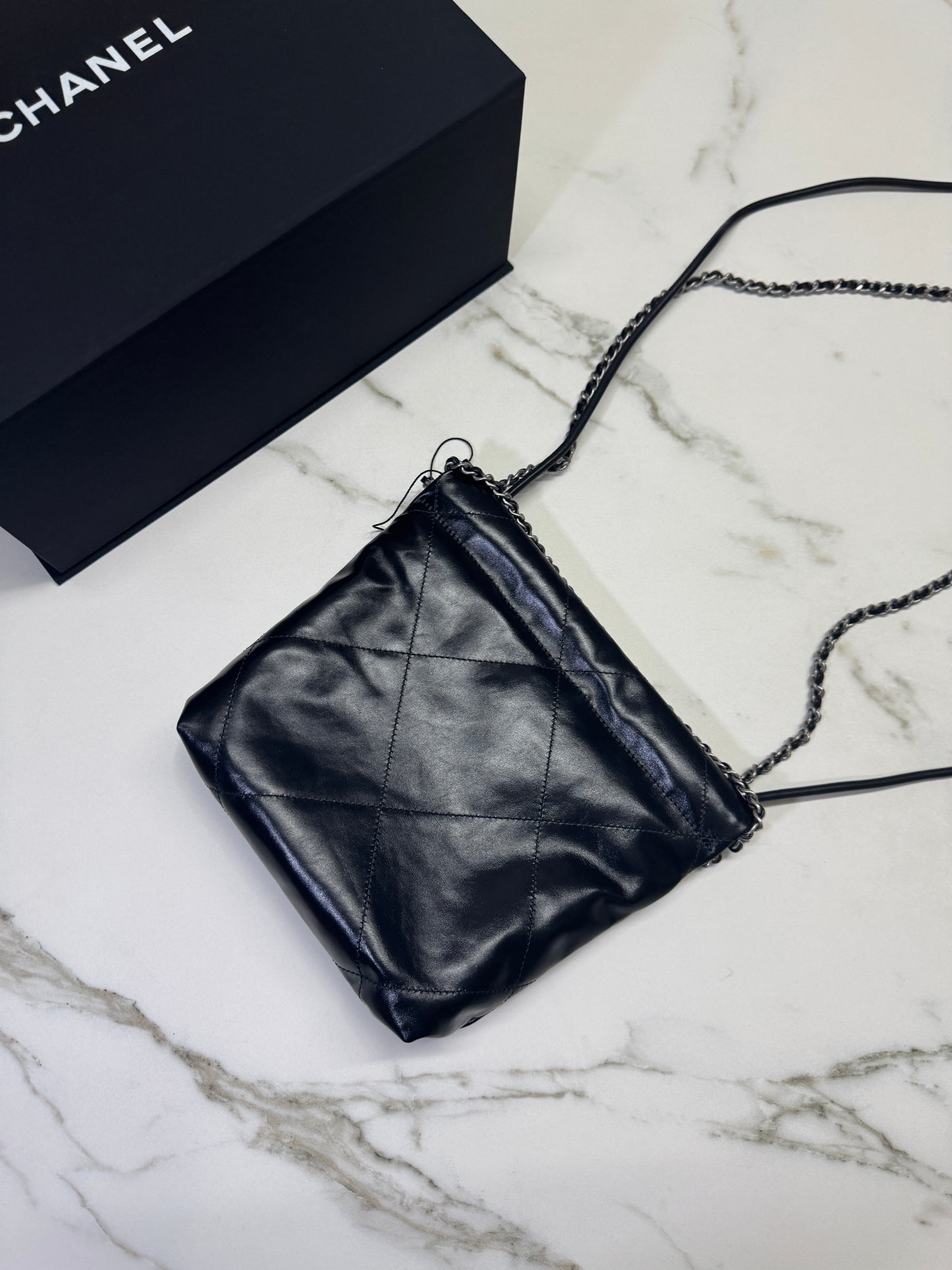 CHANEL 22 Bag Mini 黑銀