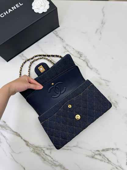 CHANEL 26P深藍牛仔 CF25 Medium