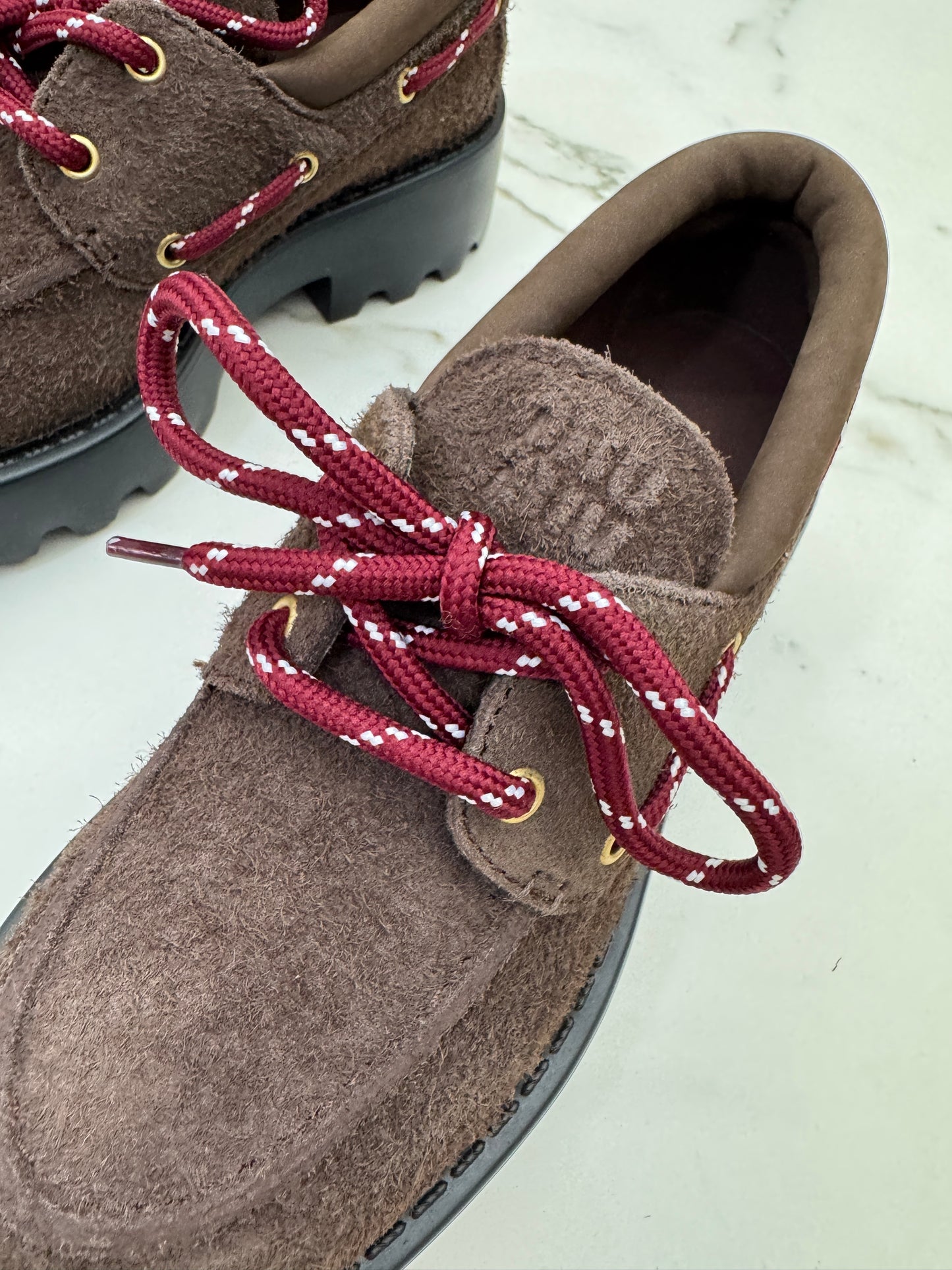 MIU MIU 絨面厚底 Loafers
