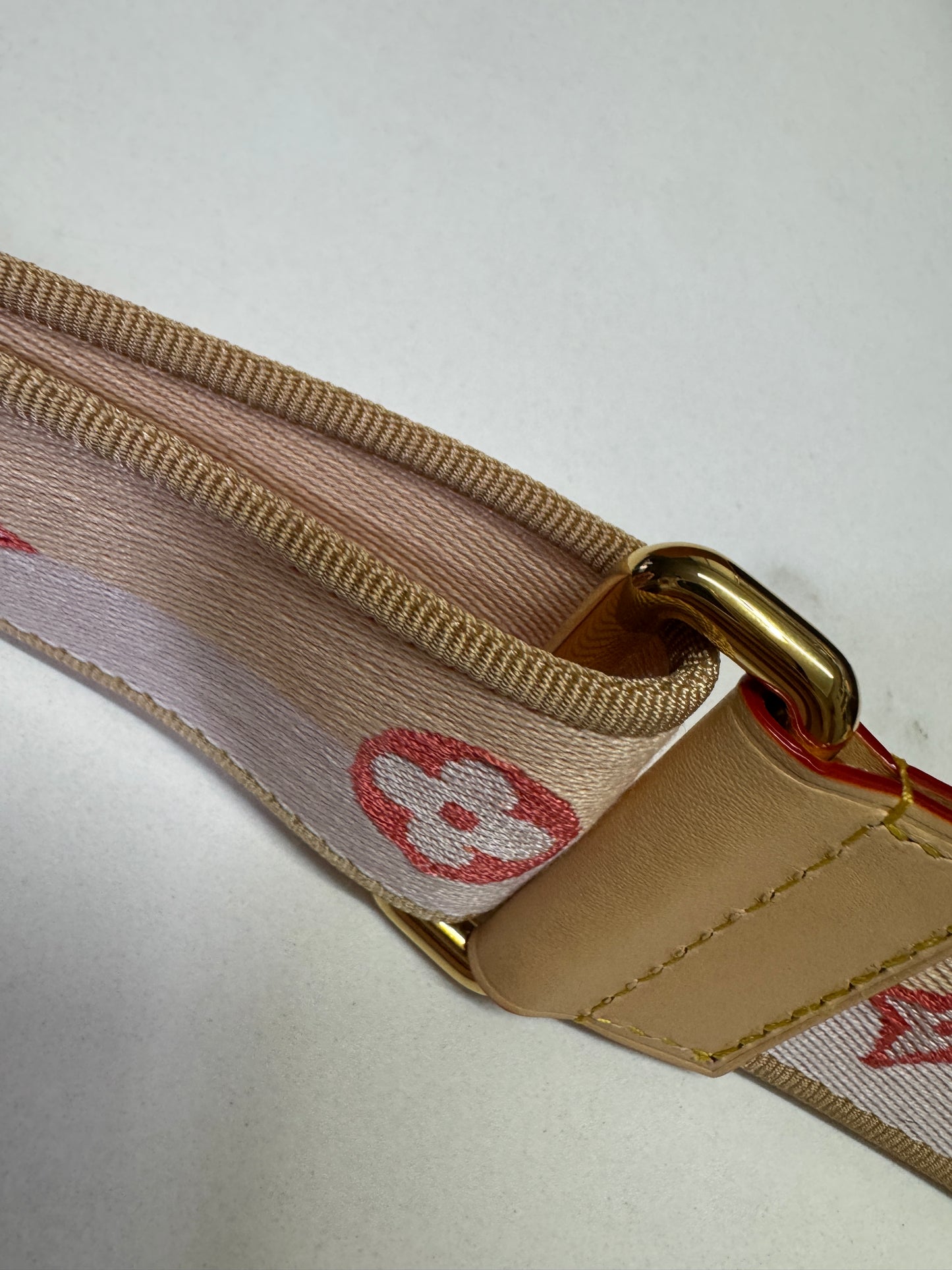 LV Speedy 20 粉橙色肩帶