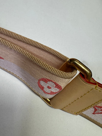 LV Speedy 20 粉橙色肩帶