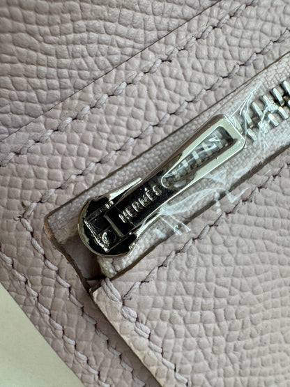 HERMES Bearn Wallet 三摺錢包 夢幻紫銀扣 Epsom Mauve Pale PHW
