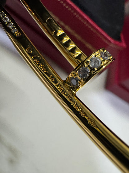 CARTIER Juste un Clou 釘子手鐲 金色粗版
