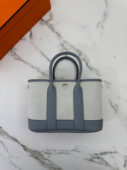 HERMES Neo Garden Party 23 木偶灰 Negonda Canvas