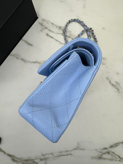 CHANEL CF23 Small 23P粉藍色