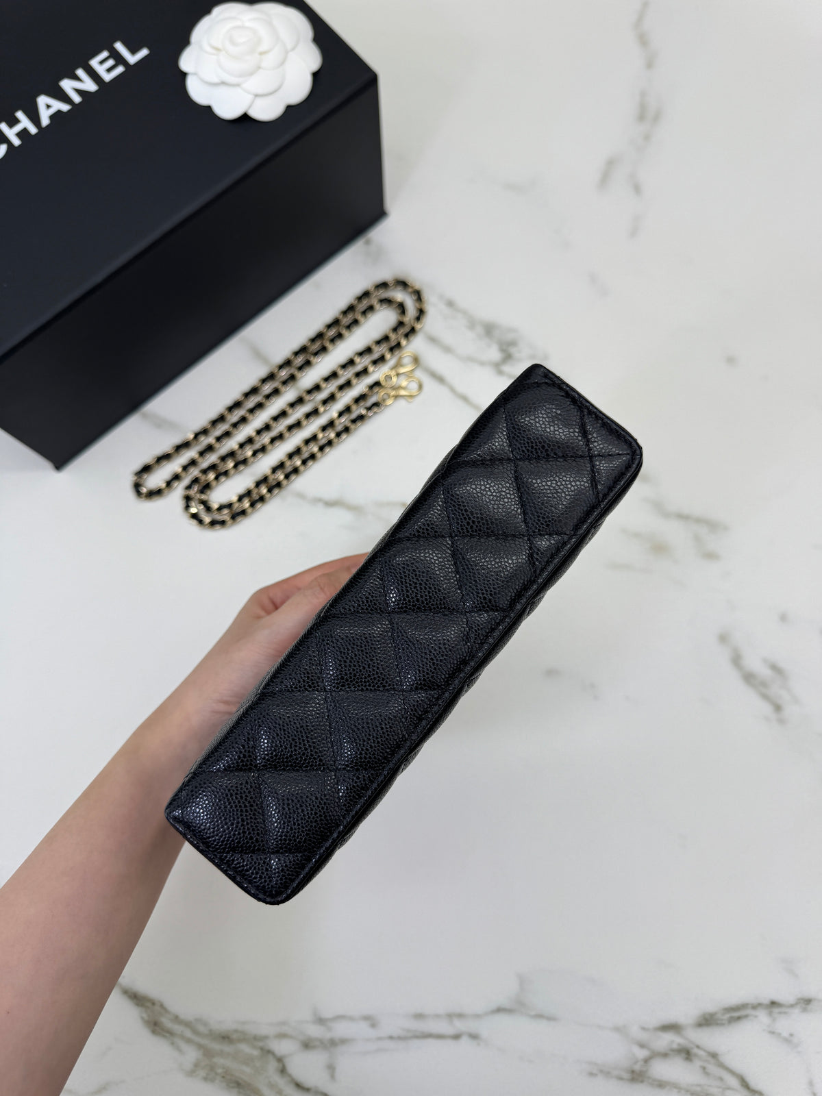 CHANEL LP盒子包 黑色牛皮 Vanity
