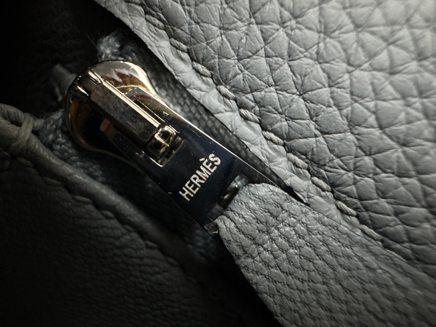 HERMES Kelly 25 Togo內縫 木偶灰銀扣 Gris Pantin PHW