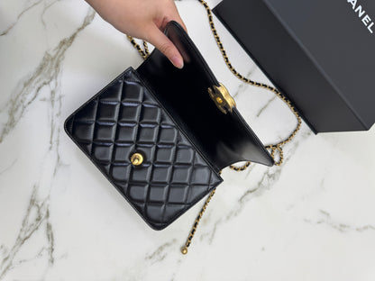 CHANEL 24C雙金珠中號22cm