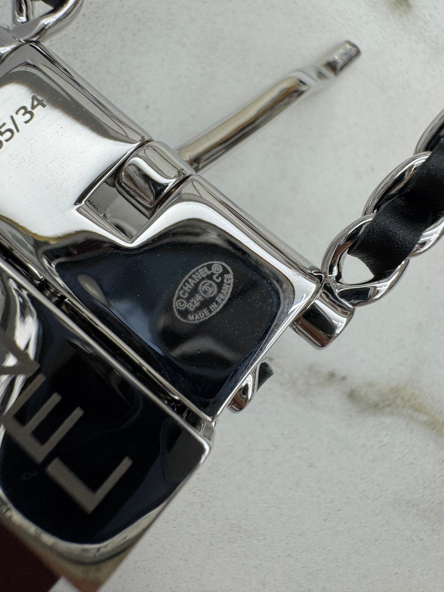 CHANEL Belt 雙面皮帶銀扣 酒紅拼黑
