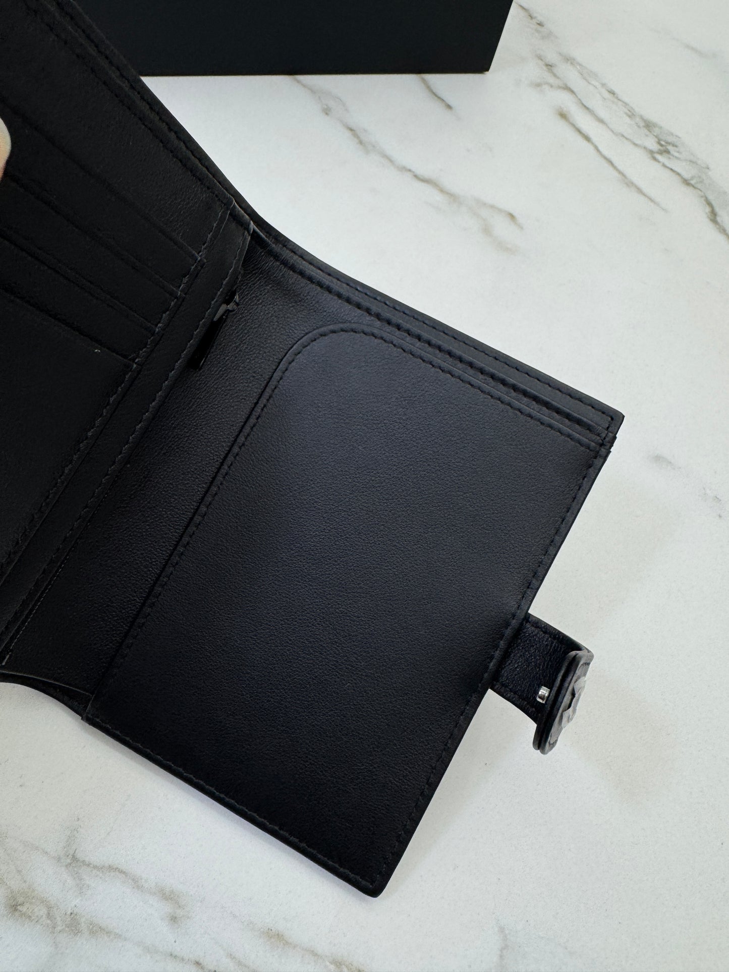 CHANEL 25K Passport Holder So Black