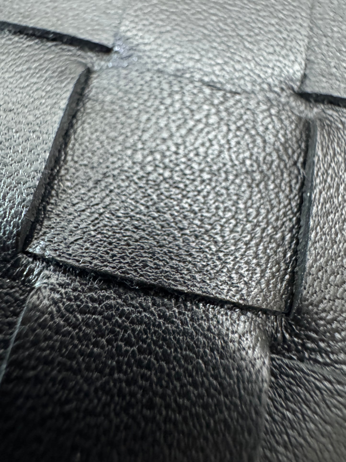 BV Intrecciato Mini Bag with Flap Black