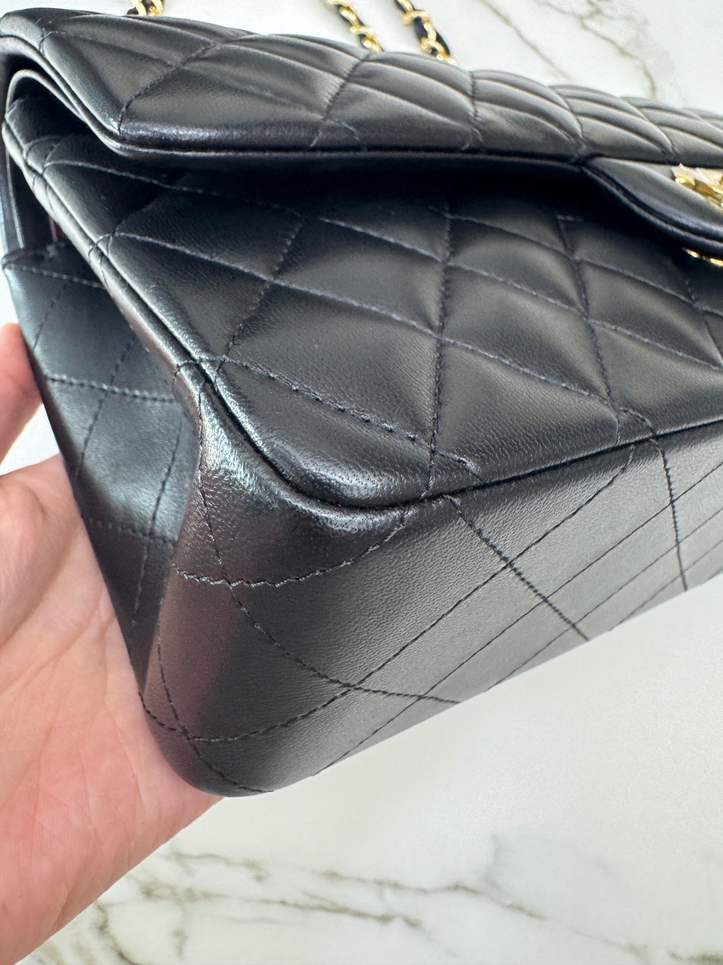 CHANEL CF25 Medium 黑金羊