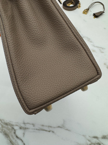 HERMES Kelly 25 斑鳩灰金扣 內縫 Togo 81 Gris Tourterelle GHW
